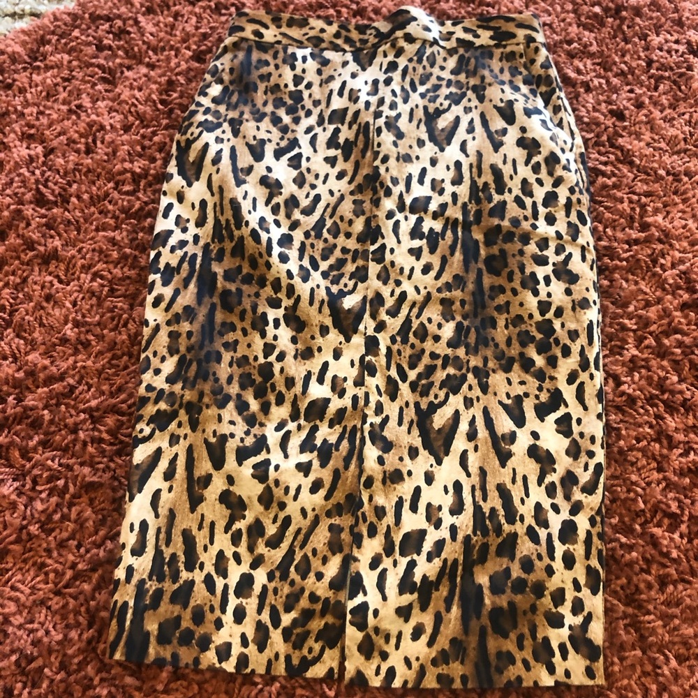 ZARA cheetah print skirt
